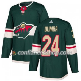 Adidas Maillot de Hockey Minnesota Wild Matt Dumba 24 2017-2018 Vert Authentic - Homme